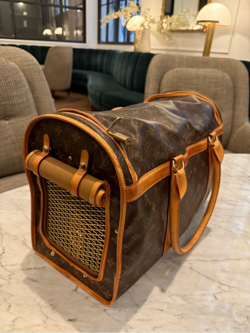 Louis Vuitton Monogram Sac Chien 50 Pet Carrier